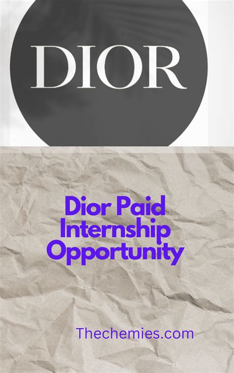 christian dior couture internship|Dior summer internship.